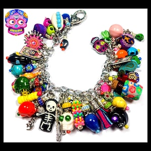 Day of the Dead LOADED Charm Bracelet!