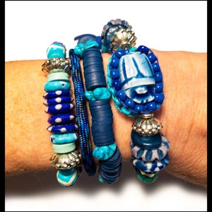 4 Piece Stacking Bracelet Set