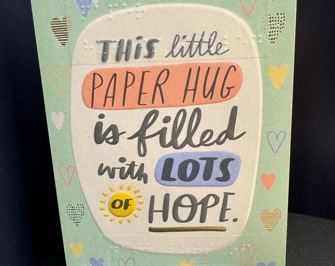 Braille Tactile Gift Greeting Card for Blind and Visually Impaired