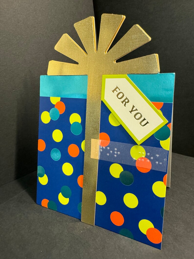 Braille and Tactile Happy Birthday Greeting Card Gift for Anyone Blind