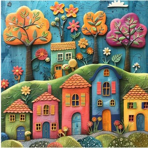 12 Casas estilo cartón Clipart, Casa jpg de alta calidad, estilo cartón, Clipart imprimible casa de campo, Manualidades de papel jpg, Uso comercial