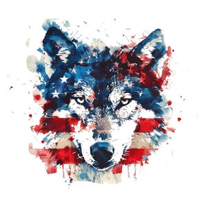 12 clipart PNG di lupi americani. clipart di lupo, clipart di lupi.  Lupo clipart acquerello, bandiera americana, carte Greating clipart bandiera del 4 luglio