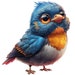 12 PNG Cartoon Birds Clipart, Cartoon Cute Birds Clipart, Printable ...