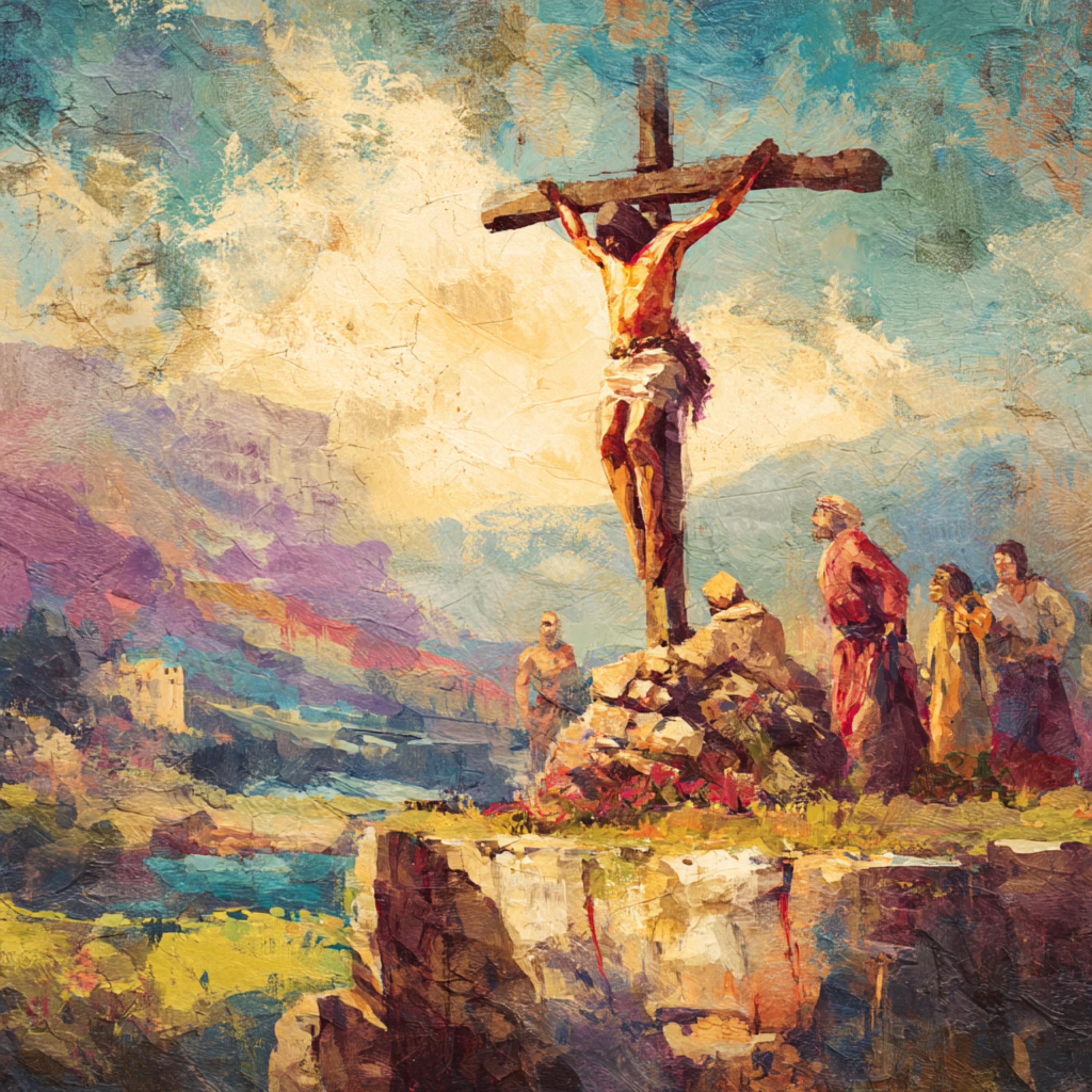 Jesus on the Cross Clipart: Christian Crucifix Art (JPG Download ...