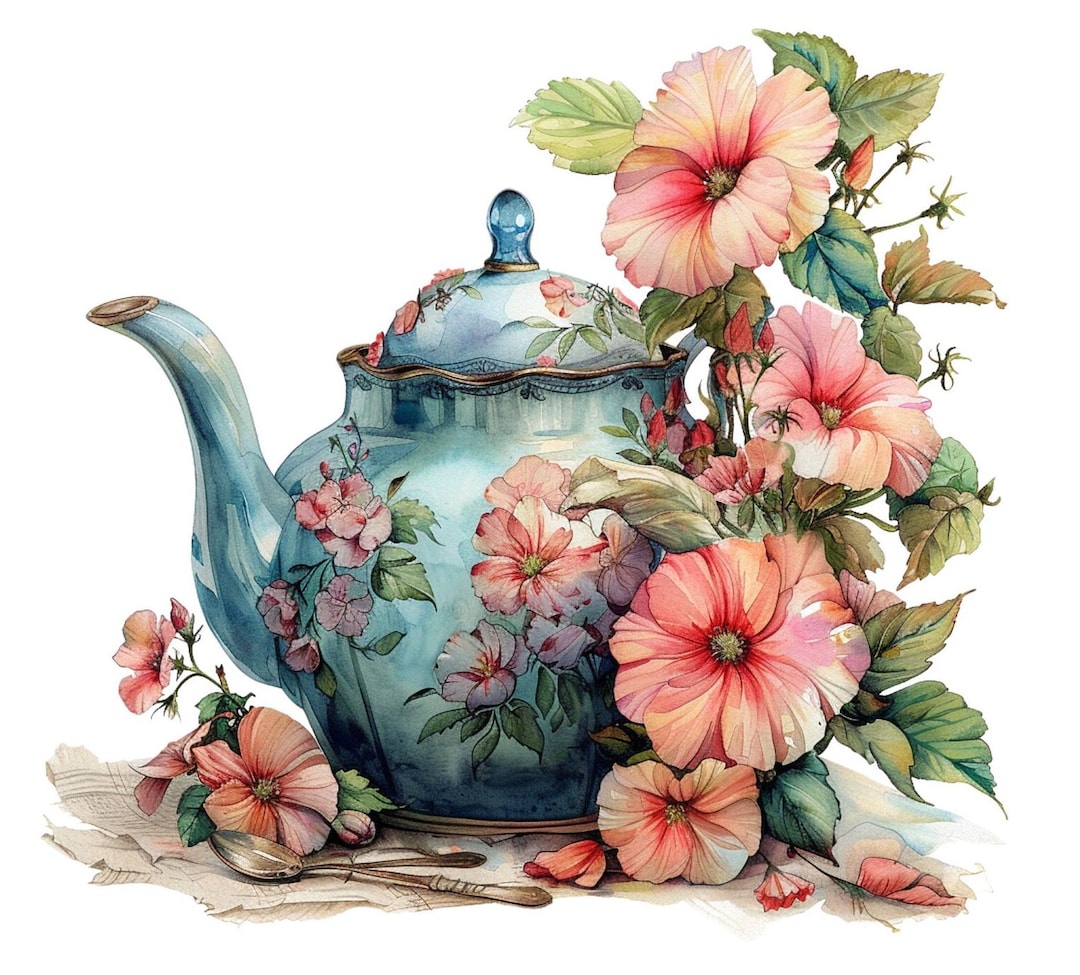 15 PNG Flowers in a Teapot, Flower Teapot Clipart, Tea Pot Png Clip Art ...