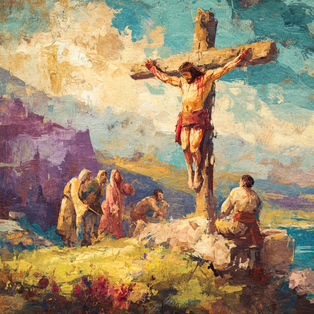 Jesus on the Cross Clipart: Christian Crucifix Art (JPG Download ...