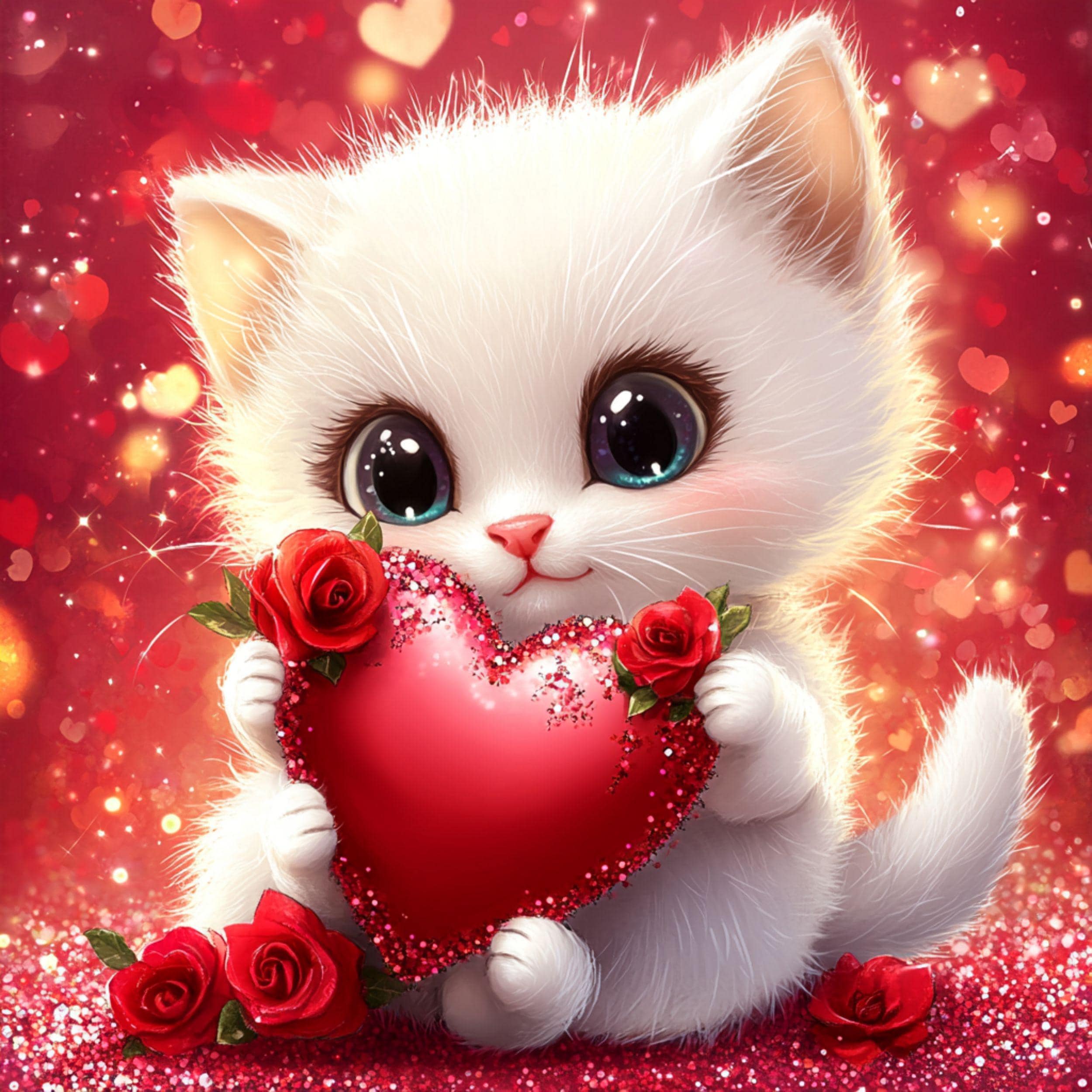 12 Cute Valentine Kitty With Heart Valentine's Day JPG, Love Heart Designs,  Romantic Clipart, Printable Heart Art, Scrapbooking - Etsy New Zealand, image size:2500x2500