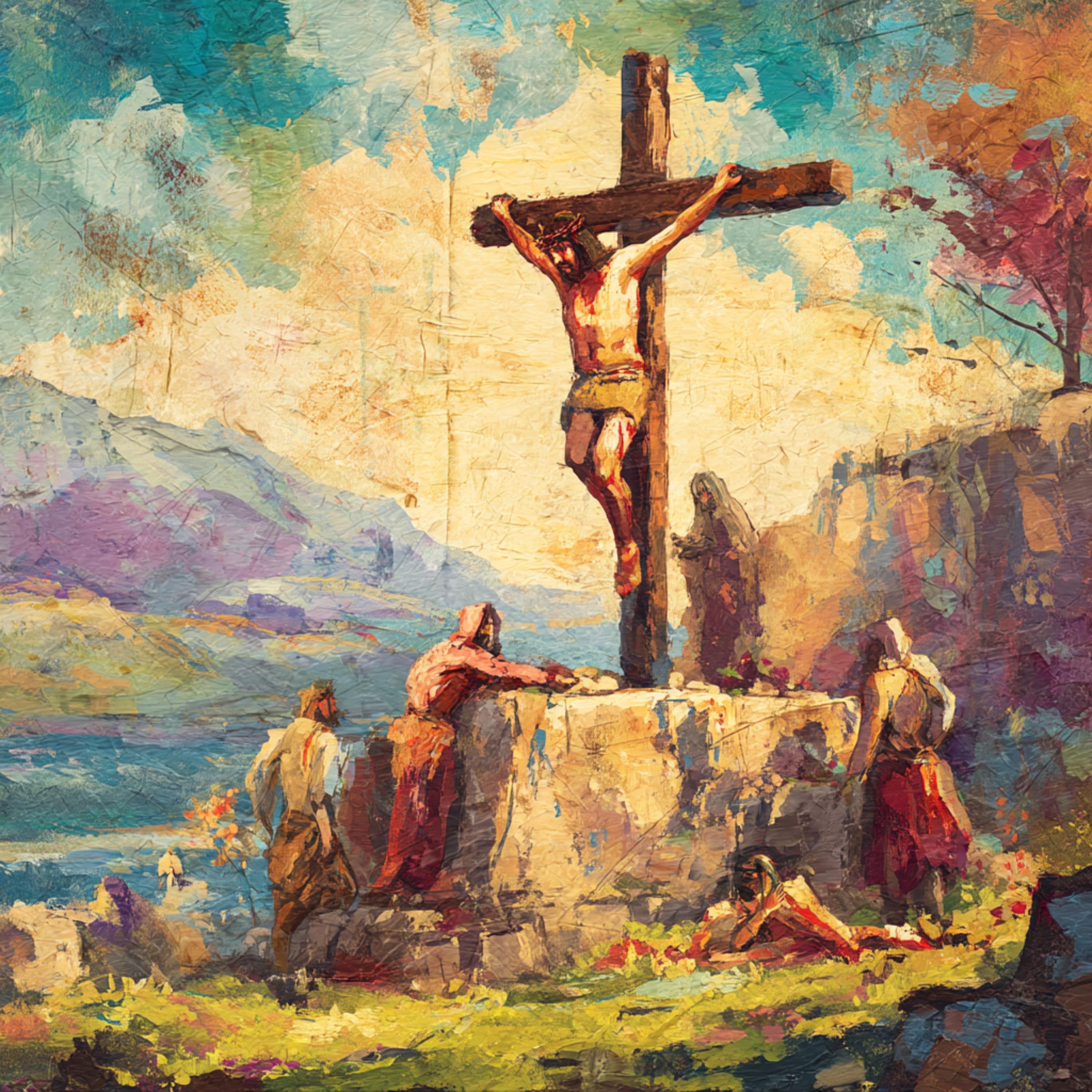 Jesus on the Cross Clipart: Christian Crucifix Art (JPG Download ...