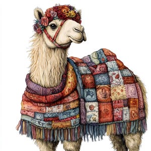 16 Camel PATCHWORK Clipart, Immagine digitale di cammello, Arte murale di cammello, Illustrazione di cammello, Stampa cammello, Scarica cammello digitale, Diari spazzatura