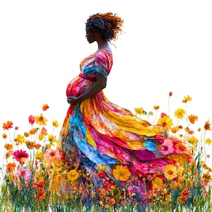 10 CLIPARTS DE FUTURA MÃE, imagem de futura mãe em aquarela, clipart digital de mulher grávida, ilustração de mulher grávida, futura mãe para impressão