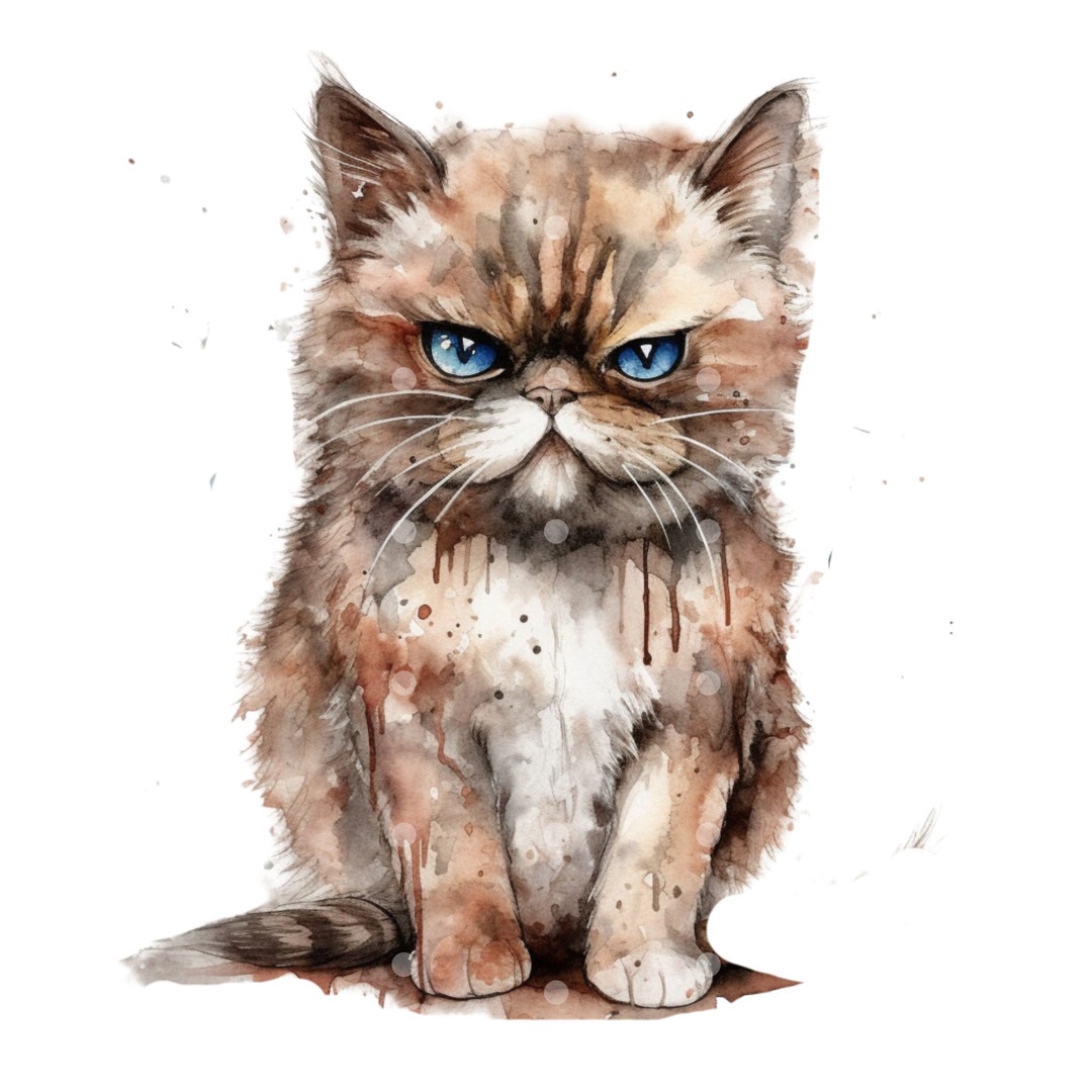 20 PNG Cartoon Grumpy Cat Clipart, Baby Grumpy Cat, Printable ...