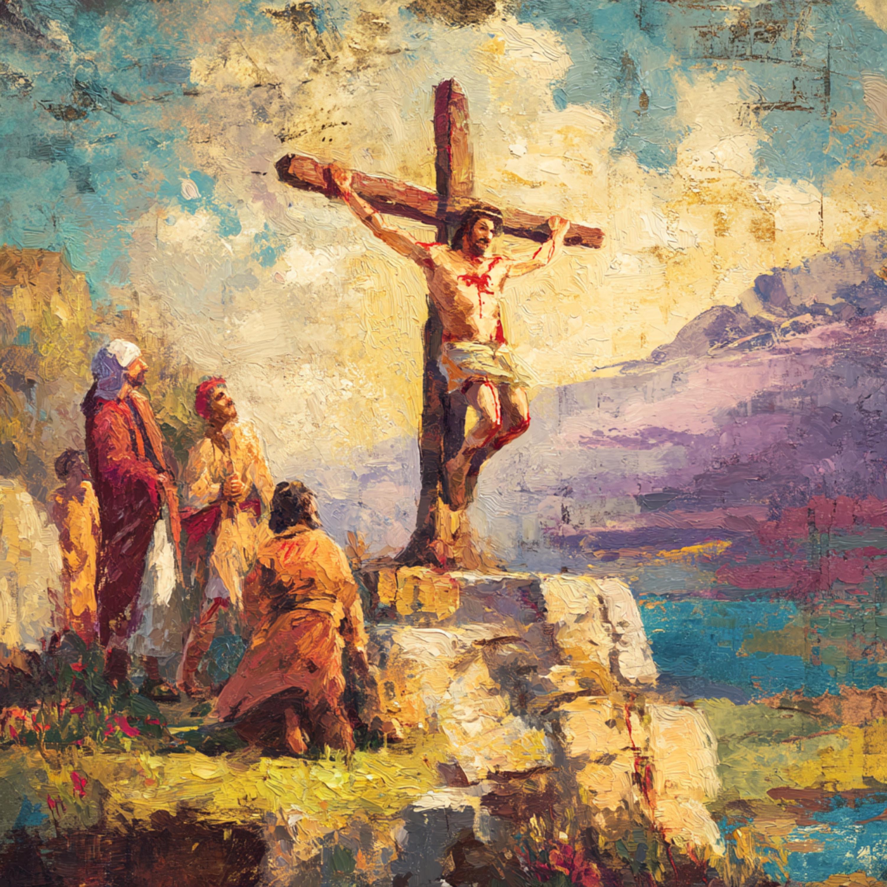 Jesus on the Cross Clipart: Christian Crucifix Art (JPG Download ...