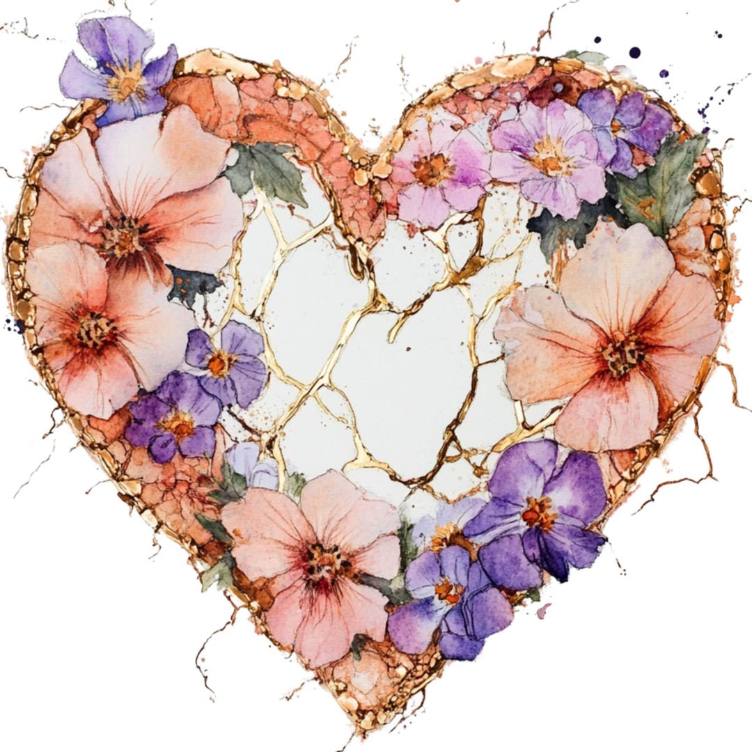 12 Valentine Wildflower Floral Valentine Heart Valentine’s Day Png ...