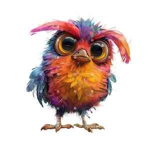 12 PNG Clipart de pájaros de dibujos animados, clipart de pájaros lindos de dibujos animados, clipart de pájaros imprimibles, PNG de pájaros de alta calidad, pájaro de papel artesanal, png de pájaro divertido