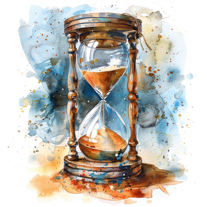 Hourglass Clipart Set: Sand Timer Graphics (digital Download), Summer ...