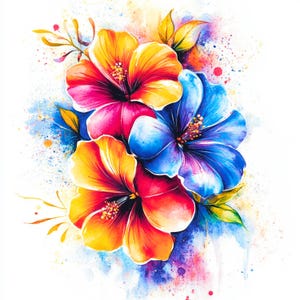12 cliparts des plus belles fleurs, JPG de haute qualité, art floral pour cartes, téléchargement numérique, usage commercial, clipart d'art floral