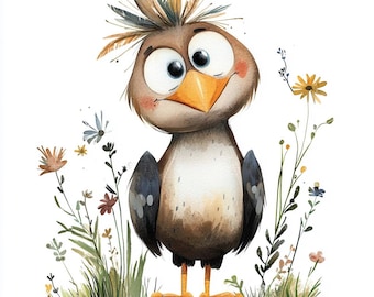155 Baby Animals Clipart Bundle: Funny Farm Animals PNG (Digital Download) 155  Watercolor Summer Clipart