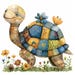 Patchwork Turtle Clipart, Cute Kids Wall Art (digital Download) - Etsy