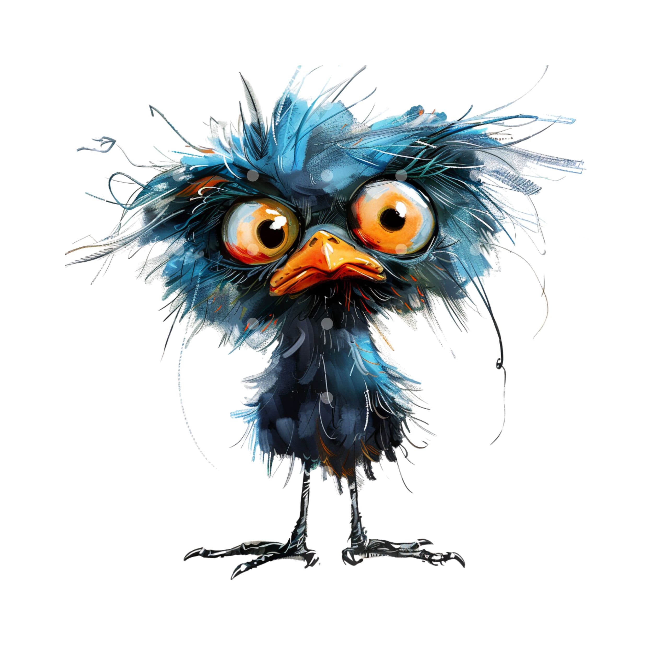 12 PNG Cartoon Birds Clipart, Cartoon Cute Birds Clipart, Printable ...