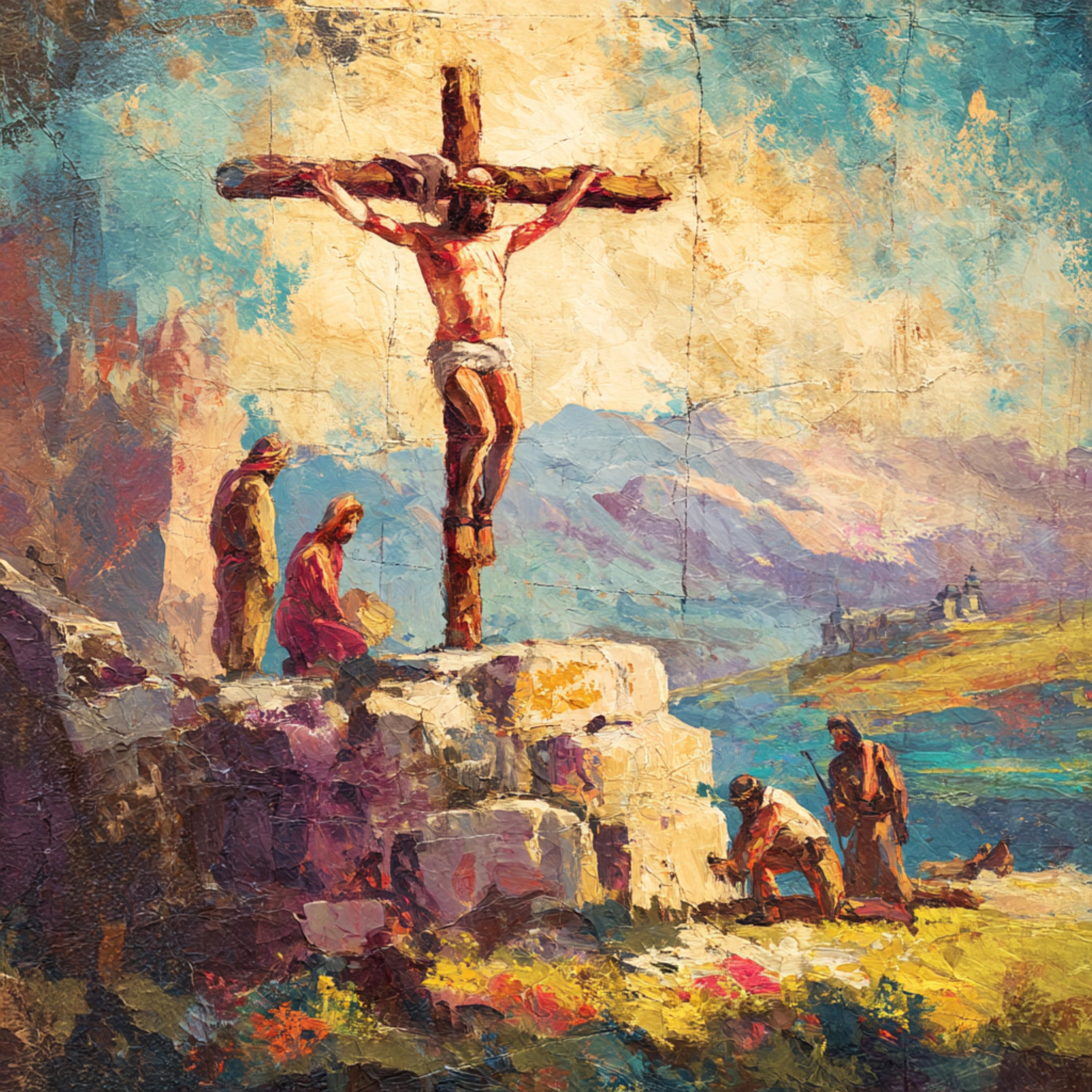 Jesus on the Cross Clipart: Christian Crucifix Art (JPG Download ...