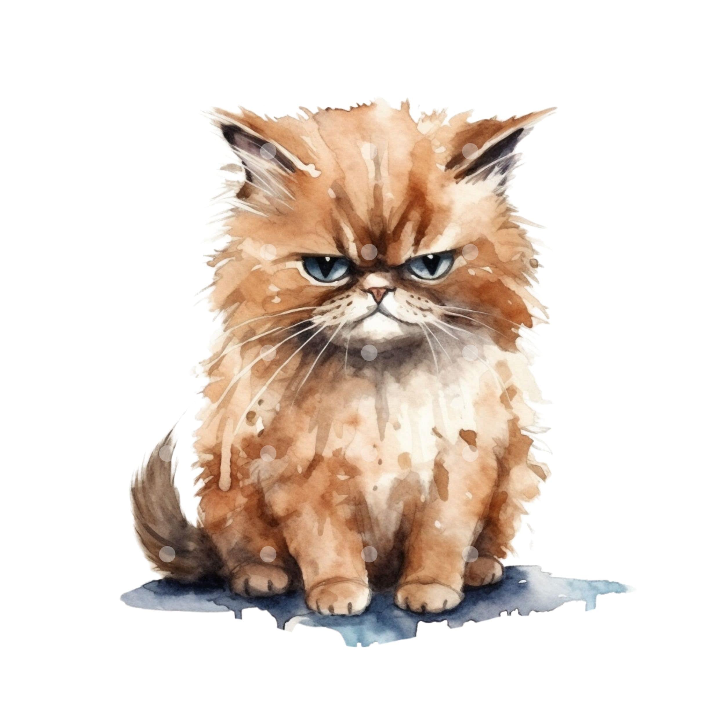 20 PNG Cartoon Grumpy Cat Clipart, Baby Grumpy Cat, Printable ...