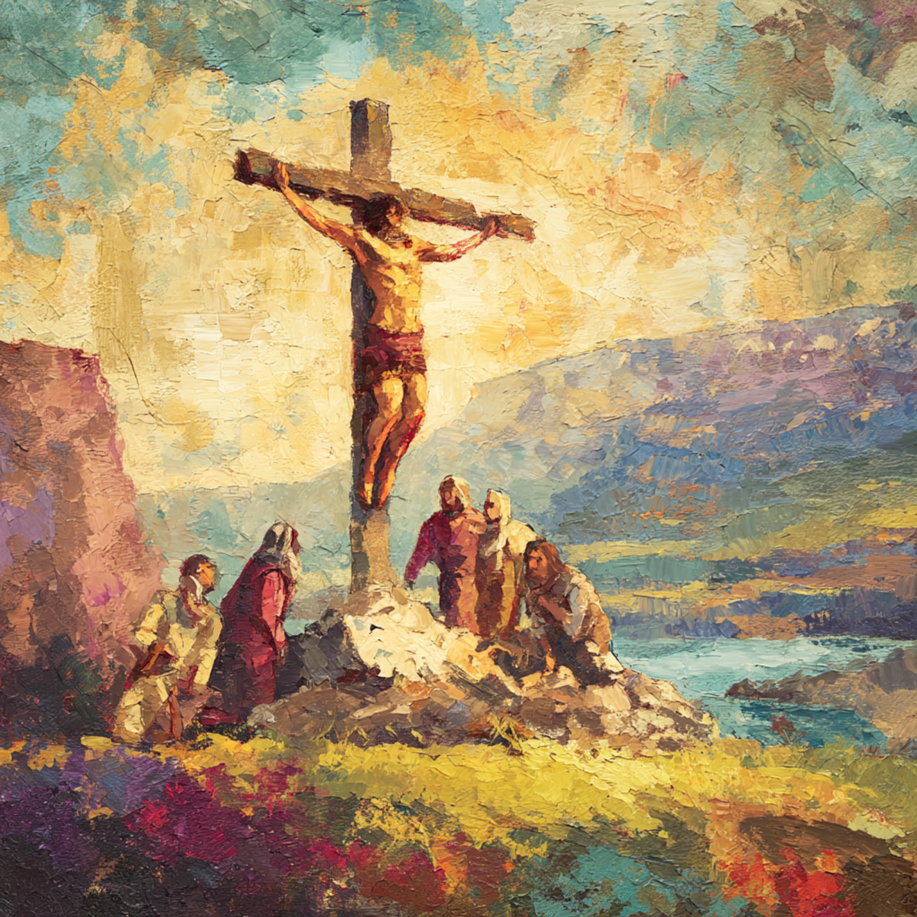 Jesus on the Cross Clipart: Christian Crucifix Art (JPG Download ...