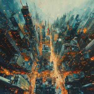 11 BIG CITY NIGHT weergave clipart, aquarel stadsdaken, kunst aan de muur grote stad daken, digitaal beeld van een grote stad bij nacht, nacht stadsbeeld