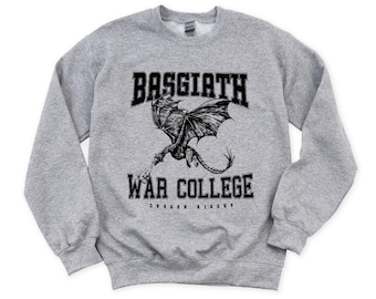 Basgiath War College Sweater - Fourth Wing, Dragon Riders, Fantasy, Book, Unisex Crewneck Sweatshirt