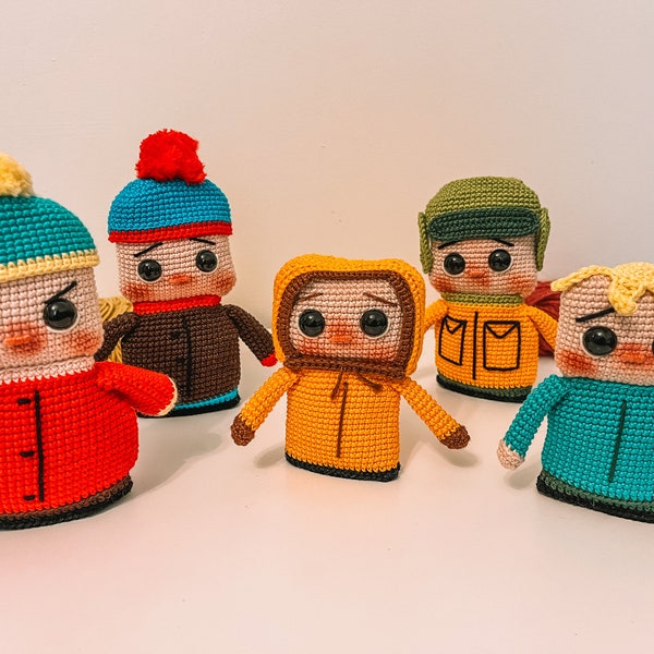 Colección South Park | Amigurumis 2D | Patrón PDF en español