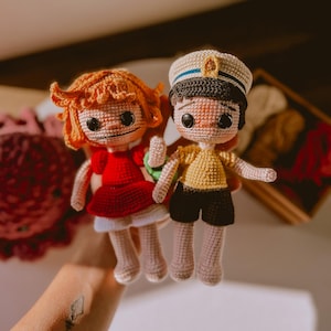 Pon-Yo and Sosu-ke Little Fish and Sailor | Amigurumi PDF Pattern in Spanish