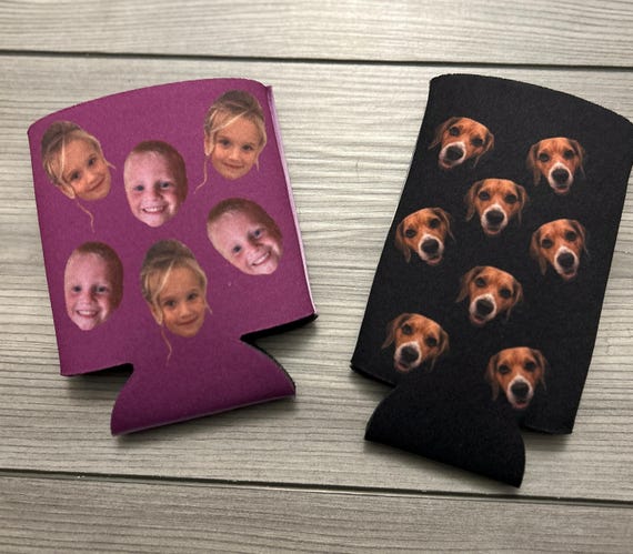 Custom Photo Can Cooler: Personalized Beer Sleeve for Parties