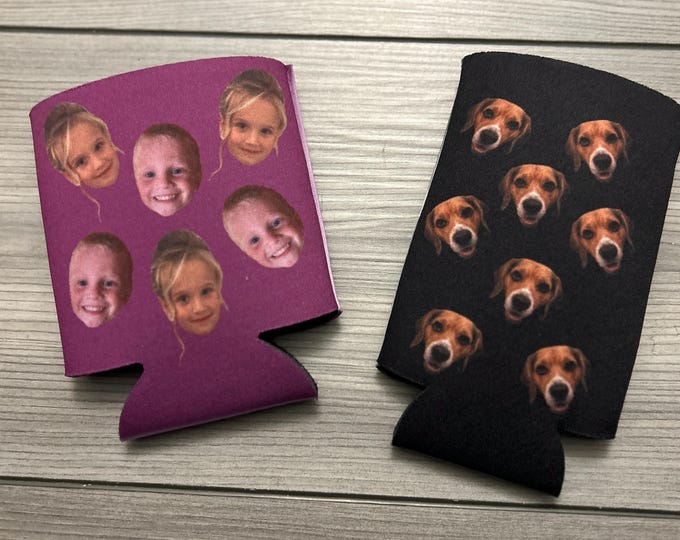 Custom Photo Can Cooler: Personalized Beer Sleeve for Parties