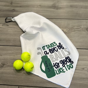 Personalized Golf Towels for Men & Women, Unique Golf Gifts, monogrammed golf towel, gift for husband, grandpa, boyfriend, funny golf gift