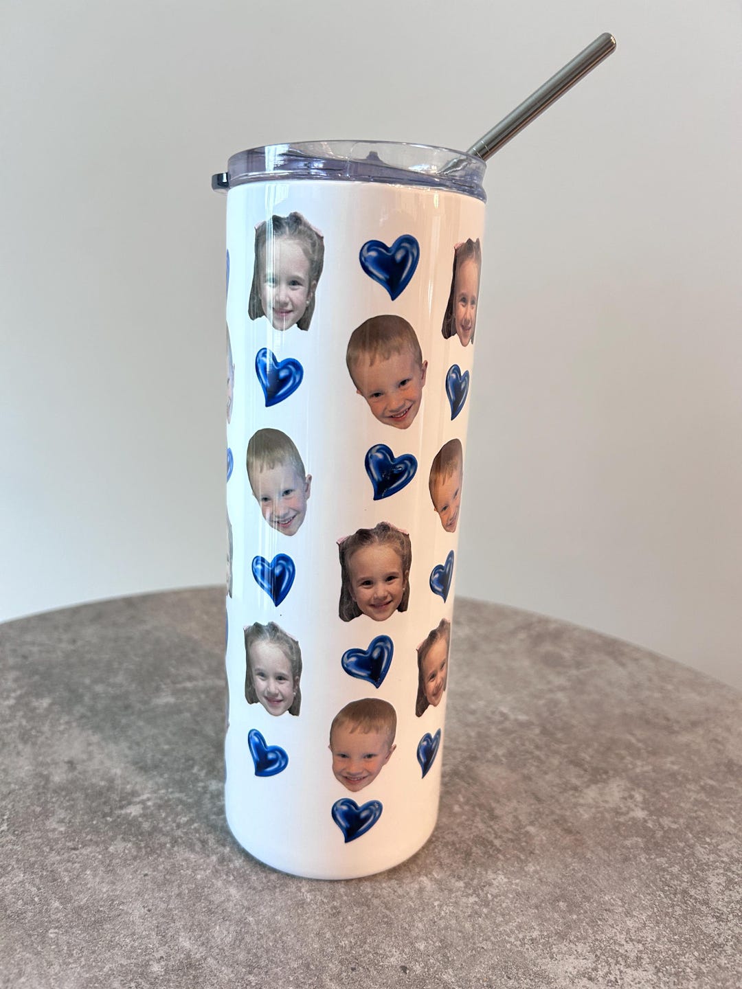 Personalized Photo Water Bottle: Custom Face Stainless Steel Tumbler - Etsy