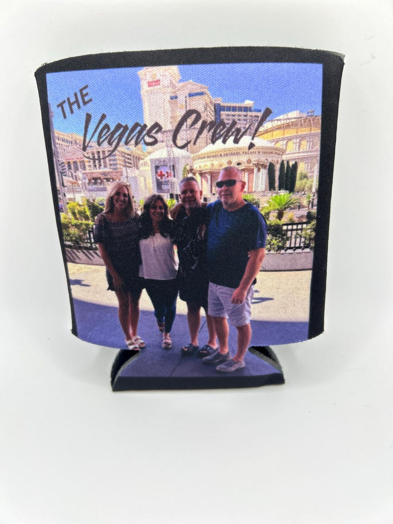 Custom Photo Can Cooler: Personalized Beer Sleeve for Parties image 8