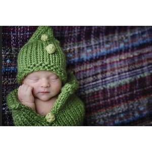 Pea Pod Baby Cocoon and Hat Bobble Tutorial Fast Easy DIY image 4