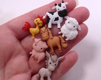In the Barnyard - Dress It Up Buttons