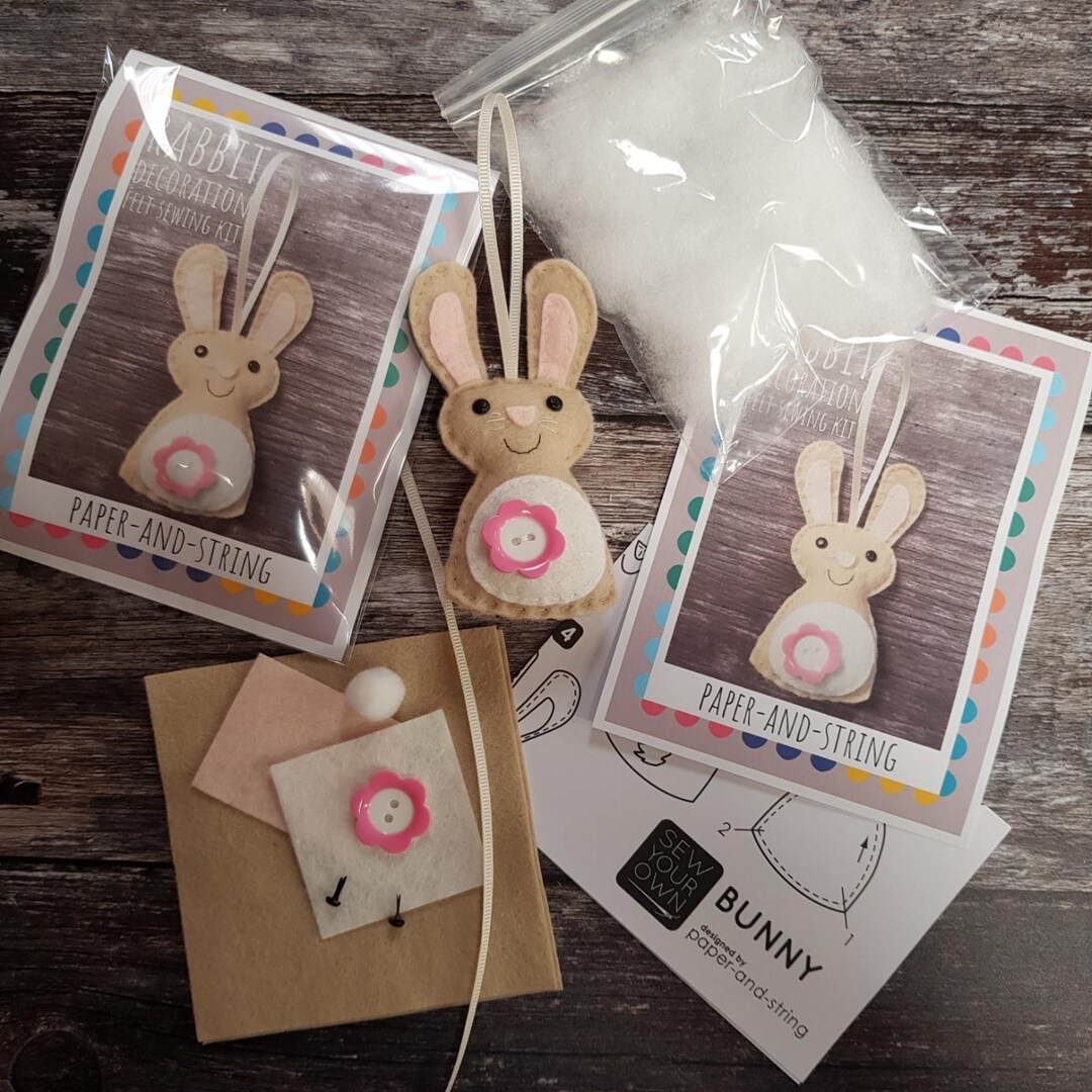Bunny Rabbit Mini Kit - Felt Sewing Kit - Etsy