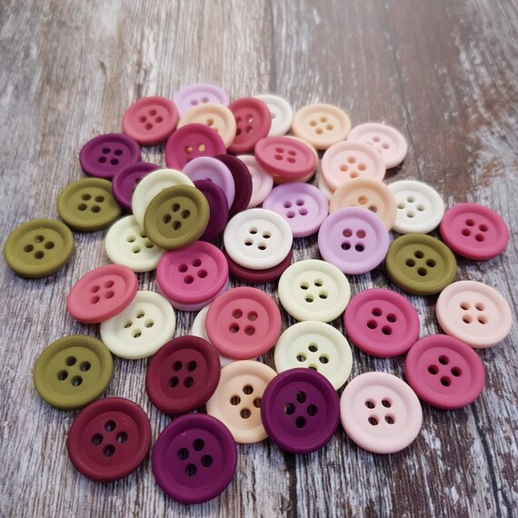 Bekecidi Boutons Colorés, Tailles Et Couleurs Mélangées Boutons Ronds En Résine Assortis Pour Couture, Travaux Manuels, Cardigans Pour Bébé, Bricolage Fait à La Main (9 Mm-35 Mm