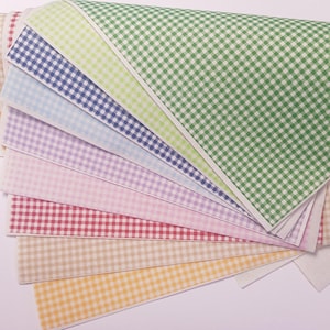 Gingham Felt - 30cm x 40cm - choose from 9 colours