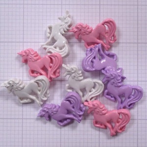 unicorn buttons pack of 9