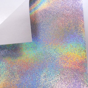 Sheet of Crackle Vinyl : Silver