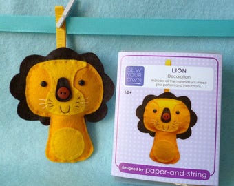 Lion Mini Kit - Felt sewing kit