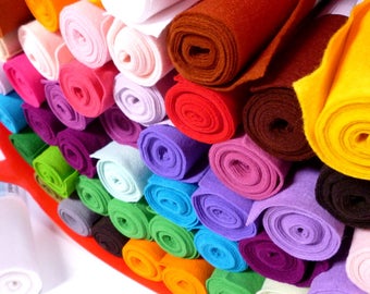 Mini Roll 12&quot;x72&quot; - Wool Blend Felt - 30cm x 180cm - 40% wool 250g/m
