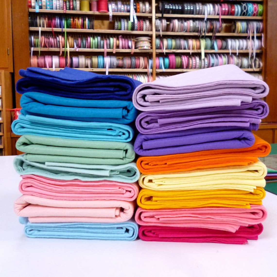 MUTED 10 Piece Felt Pack Premium Wool Blend Felt Etsy