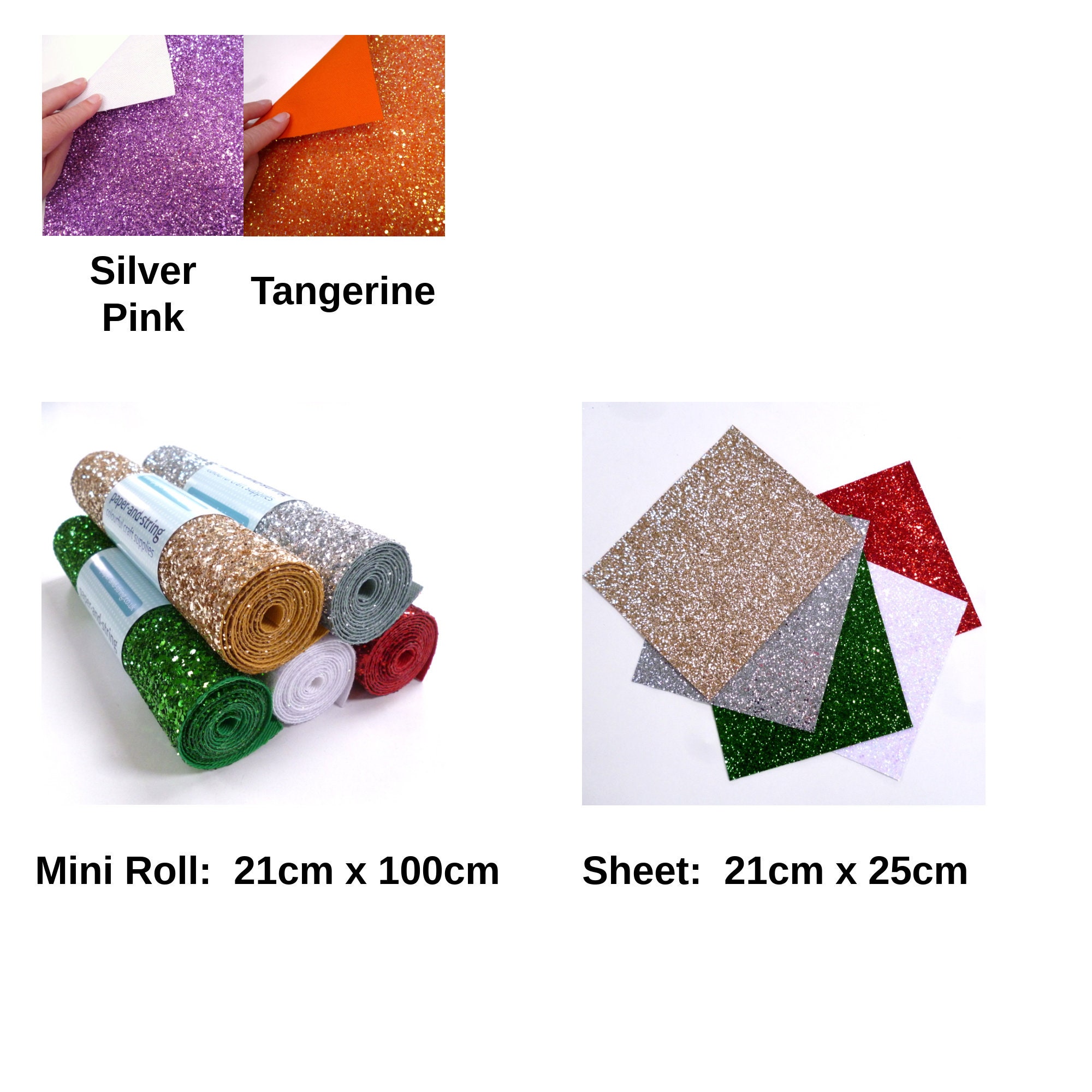 VGOltd Chunky Glitter Border Roll – 5m X 4cm, Fabric Backed, Grade 3 3D Sparkle (Silver)