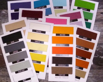 SWATCH CARD vilt kleuren x60