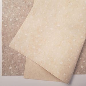Star Printed Felt - 30cm x 40cm Heathered Neutrals