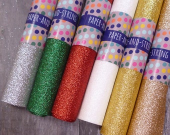 Rollos de fieltro con brillantina