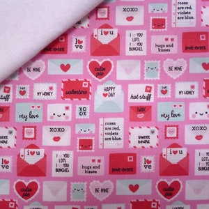 Fieltro de tela Punny Valentine : Cartas de amor en blanco